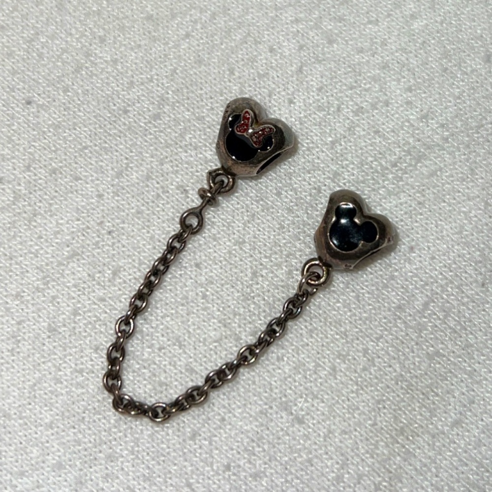 Pandora Mickey & Minnie Safety Chain Charm